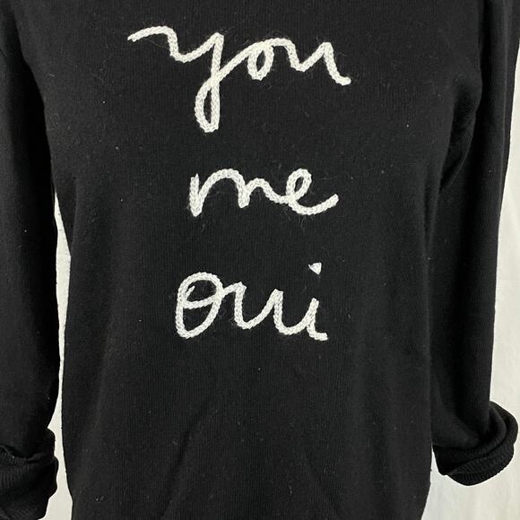 Banana Republic Womens Merino Wool Crewneck Sweater Capsule Luxe Black Small - Picture 5 of 9